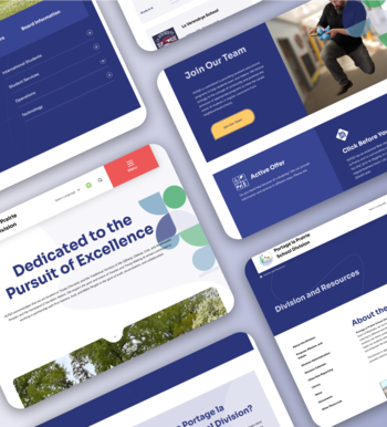 The PLPSD homepage banner. Text reads,