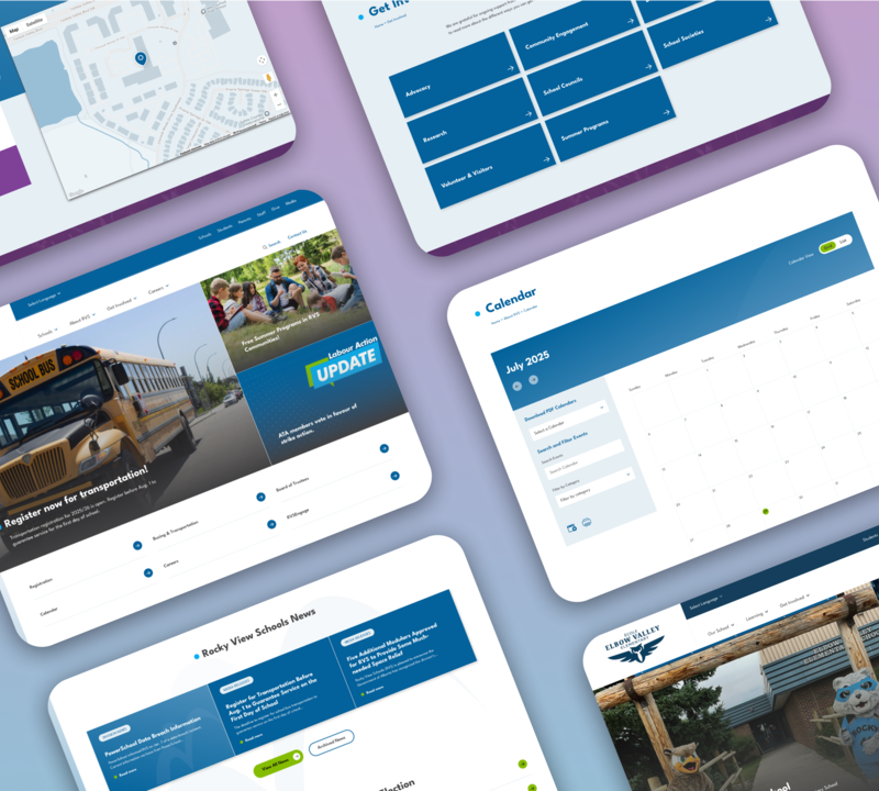 A titled view of the RVS Website